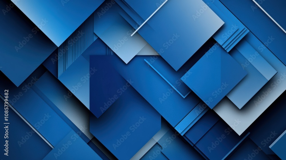 Abstract blue geometric background with layered rectangles and squares creating depth and texture, ideal for modern design projects and digital artwork. Abstract blue geometric background with layered rectangles and squares creating depth and texture, ideal for modern design projects and digital artwork.