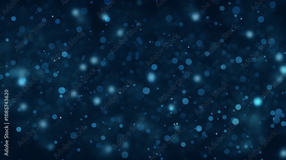 Abstract Blue Bokeh Background Featuring Shimmering Lights Abstract Blue Bokeh Background Featuring Shimmering Lights