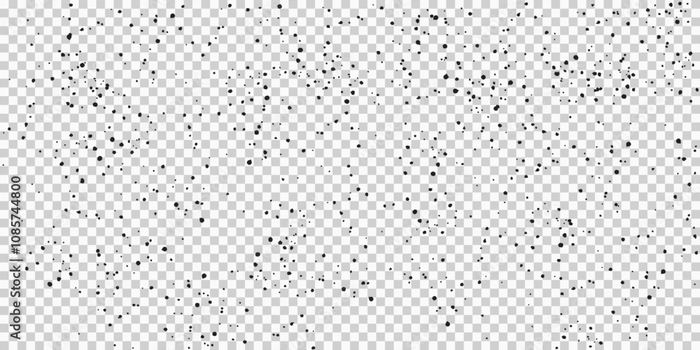 Abstract Black Ink Splatter Pattern on Transparent Background Abstract Black Ink Splatter Pattern on Transparent Background