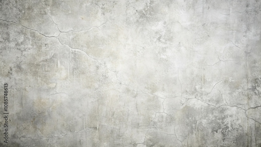 Obraz premium Textured Grey Wall with Subtle Cracks and Uneven Surface