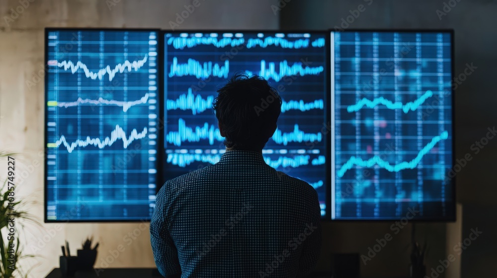 person analyzing financial data person analyzing financial data