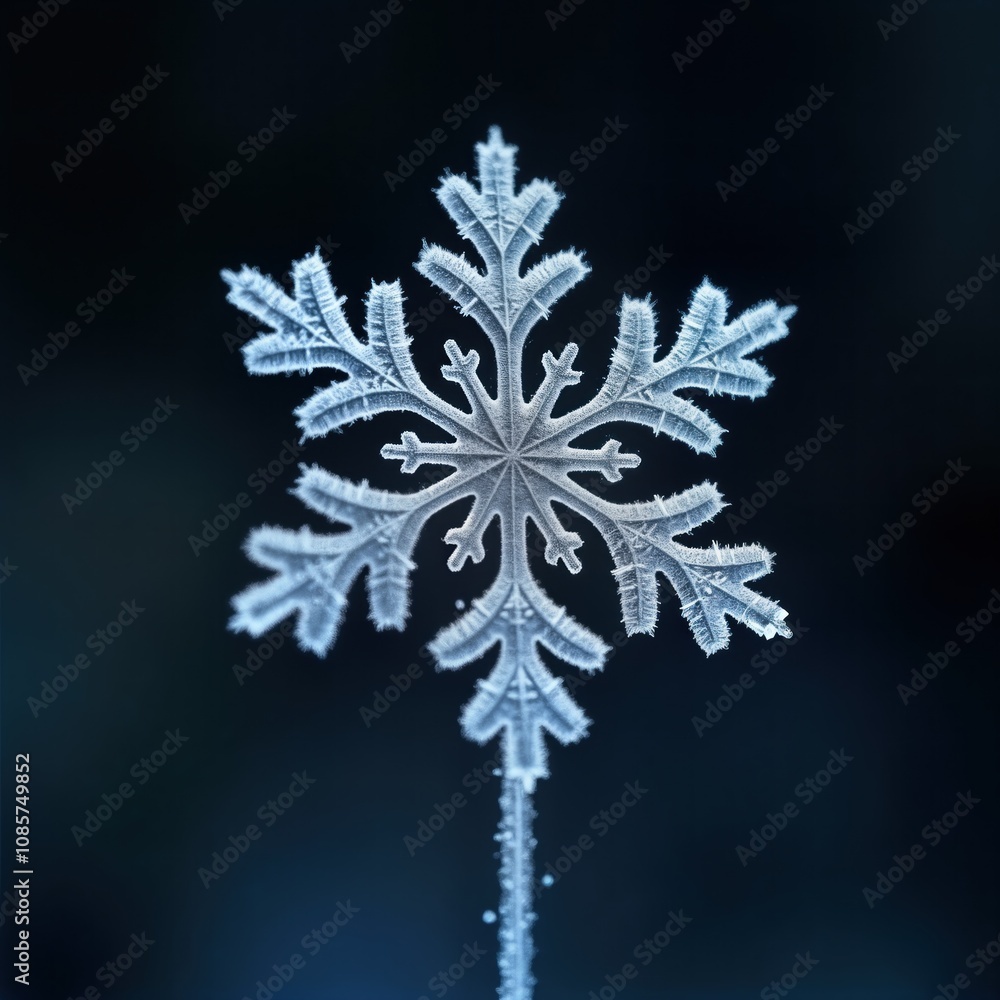 Closeup view of beautiful frozen snowflake. Detailed icy design against dark background. Winter scene. Nature beauty. Detailed macro photo. Ice crystal formation. Frozen winter. Stunning detail. Closeup view of beautiful frozen snowflake. Detailed icy design against dark background. Winter scene. Nature beauty. Detailed macro photo. Ice crystal formation. Frozen winter. Stunning detail.