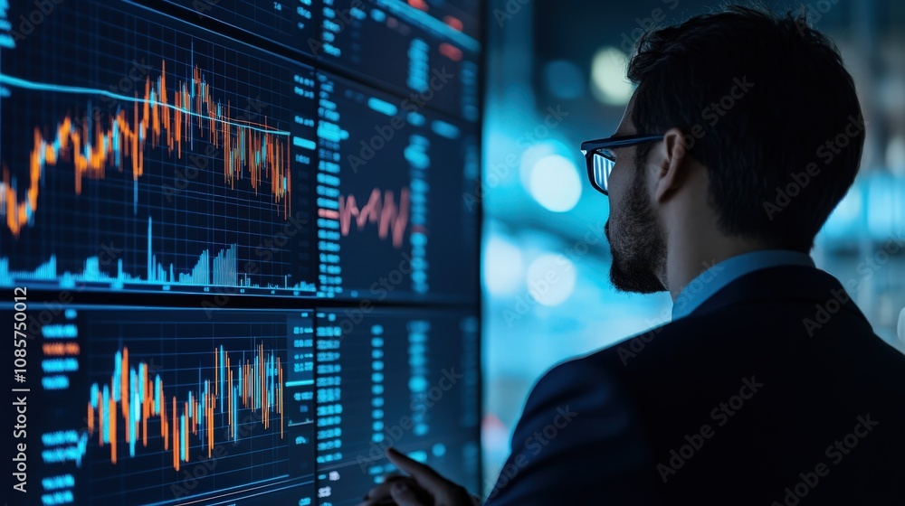 person analyzing financial data person analyzing financial data