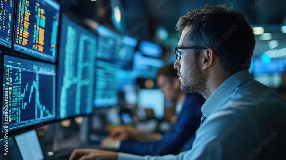 person analyzing financial data person analyzing financial data