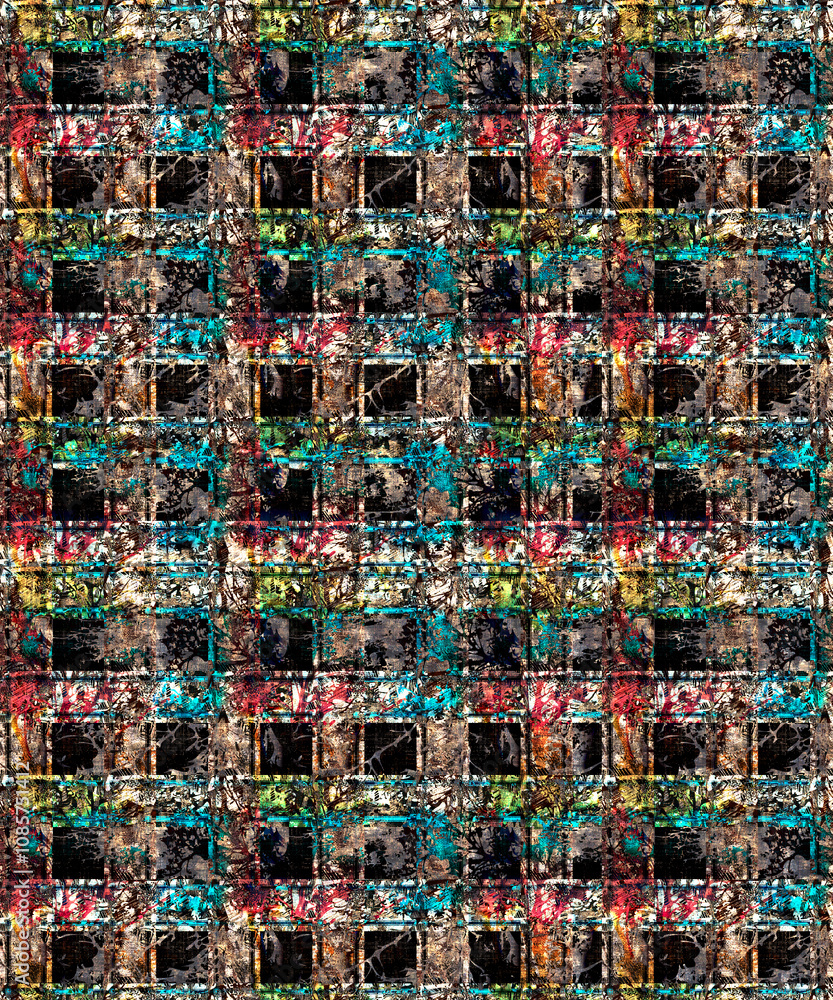 Fototapeta premium Seamless Pattern Illustrations for Designing in Unique and vibrant digital textile designs, crafted to bring elegance and sophistication to any fabric. Perfect for fashion, home decor 