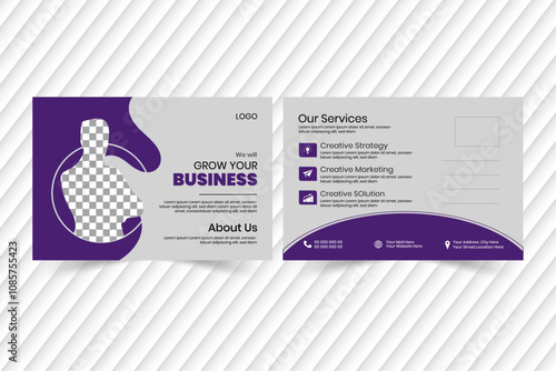 Corporate post card design template