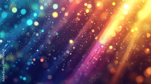 Abstract Colorful Light Bokeh Background