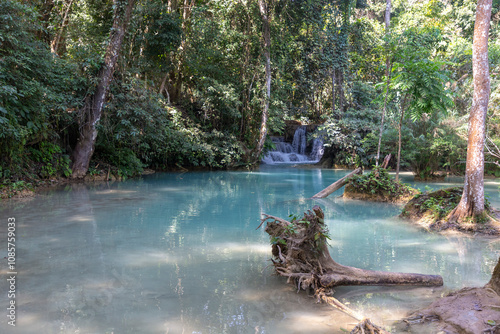 Tat Kuang Si waterfall. Luang Prabang, Laos. photo