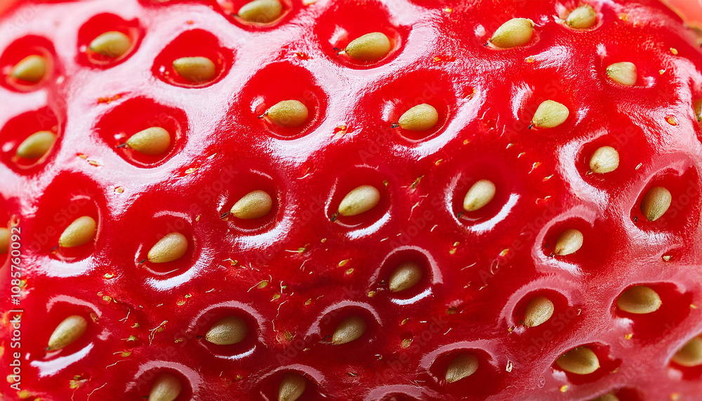 texture of a strawberry's surface texture of a strawberry's surface
