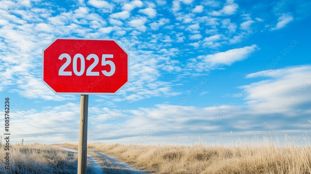 Red road sign with number Red road sign with number