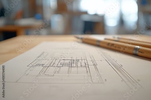 Engineering meeting photo featuring construction drawings and tools for project collaboration