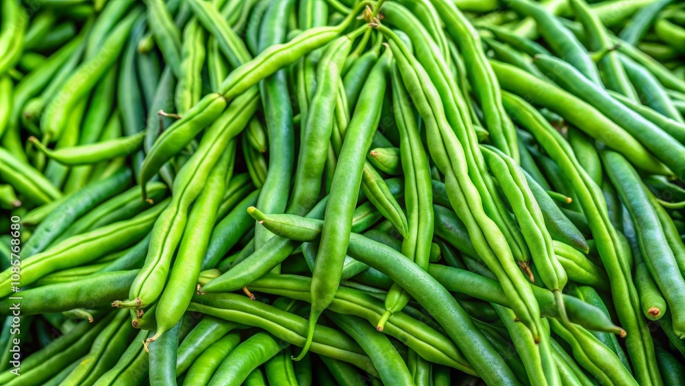 Close-up of Vibrant Green Beans, Fresh Produce, Food Photography, Green Beans, Vegetables, Healthy Close-up of Vibrant Green Beans, Fresh Produce, Food Photography, Green Beans, Vegetables, Healthy