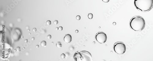 Wallpaper Mural Black and white photo of water droplets Torontodigital.ca