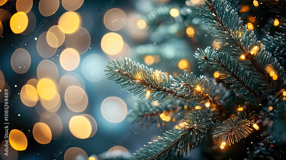 Minimalistic New Year's background in dark tones with delicate golden streaks and bokeh effects. Minimalistic New Year's background in dark tones with delicate golden streaks and bokeh effects.