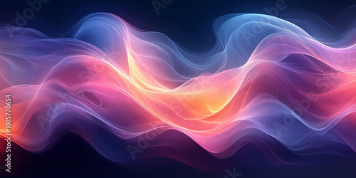 vibrant abstract design featuring smooth wavy gradients in vivid colors, creating a dynamic and energetic feel. Perfect for themes of creativity, modernity, and fluidity in digital art