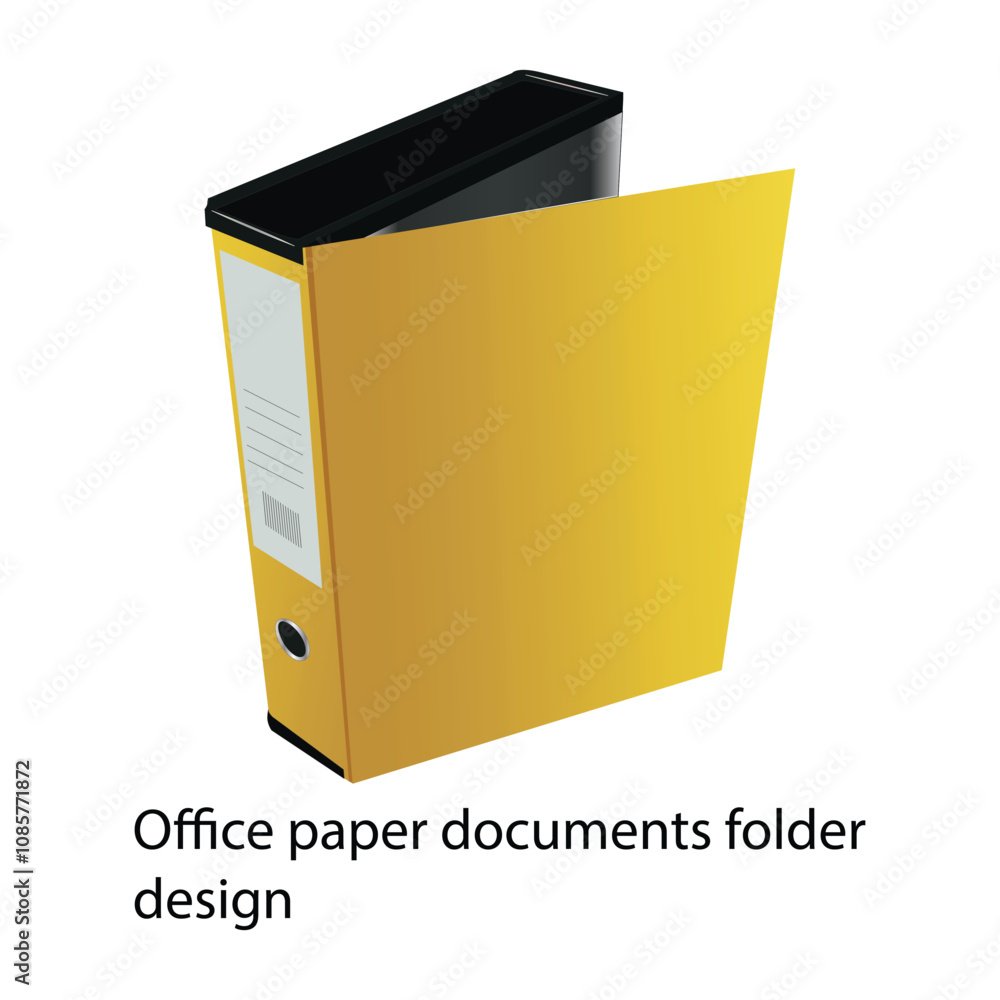 Office paper documents folder design d Office paper documents folder design d