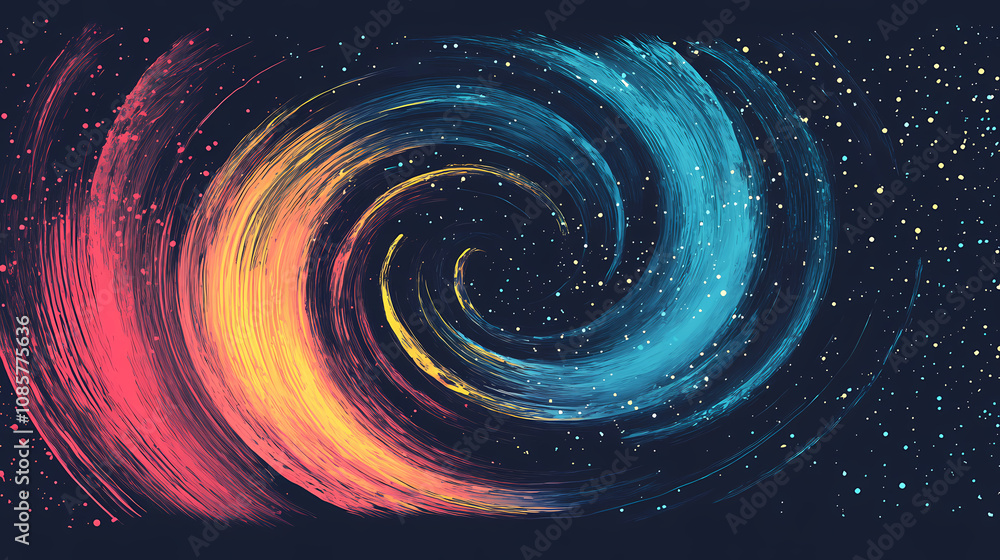 Background with space. Whirl. Illustration Background with space. Whirl. Illustration