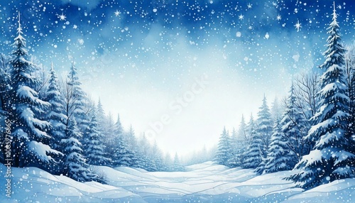 Wallpaper Mural watercolor of snow background with empty copy space in the middle Torontodigital.ca