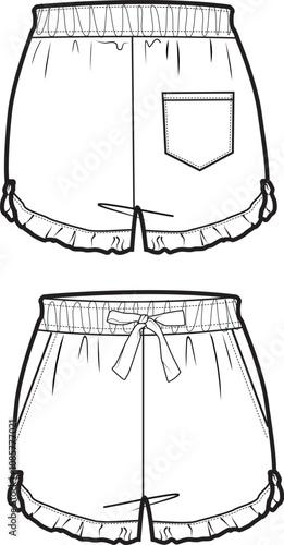 Frilled Shorts