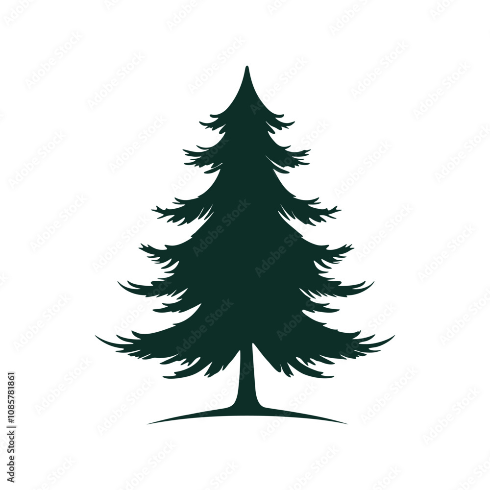 Obraz premium Christmas Tree with Holiday Lights