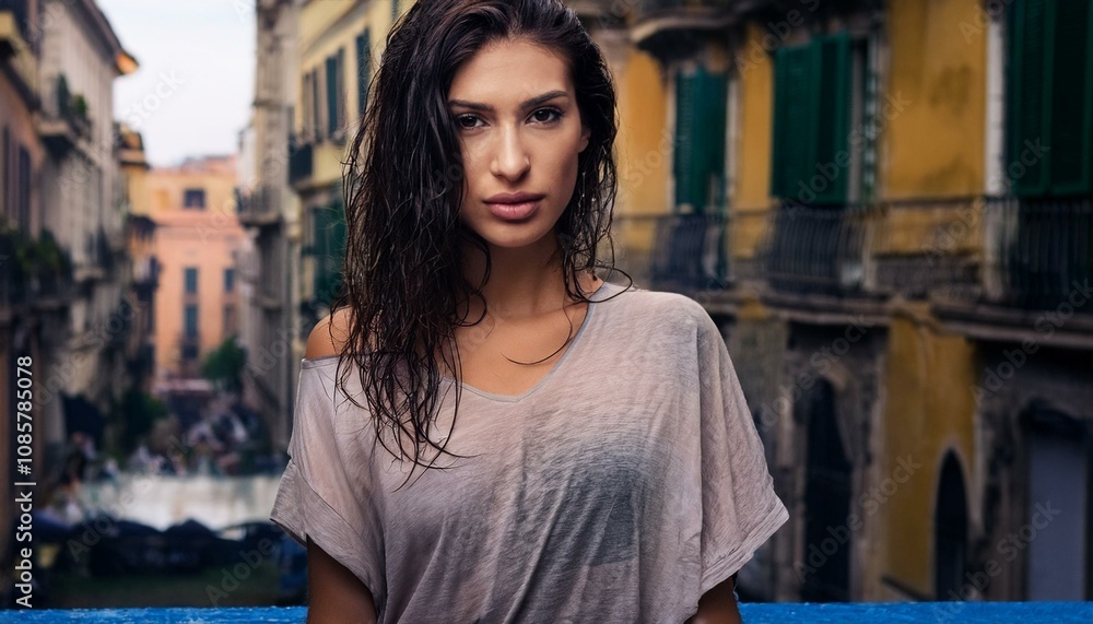 beautiful young woman , AI generated beautiful young woman , AI generated