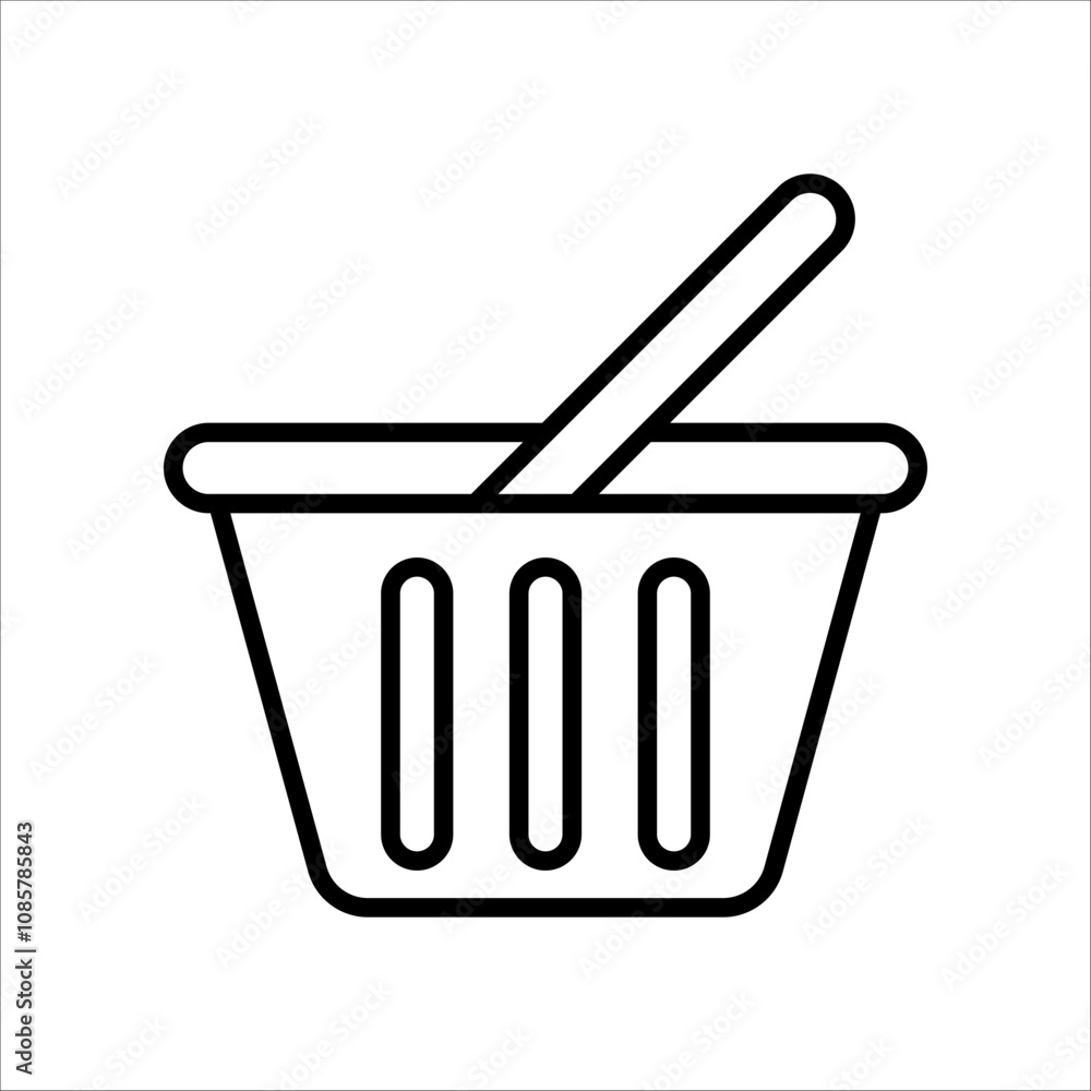 basket case icon.Symbol isolated white background. vector illustration. color editable. basket case icon.Symbol isolated white background. vector illustration. color editable.
