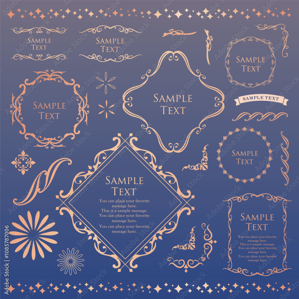 クリスマスのフレームセット