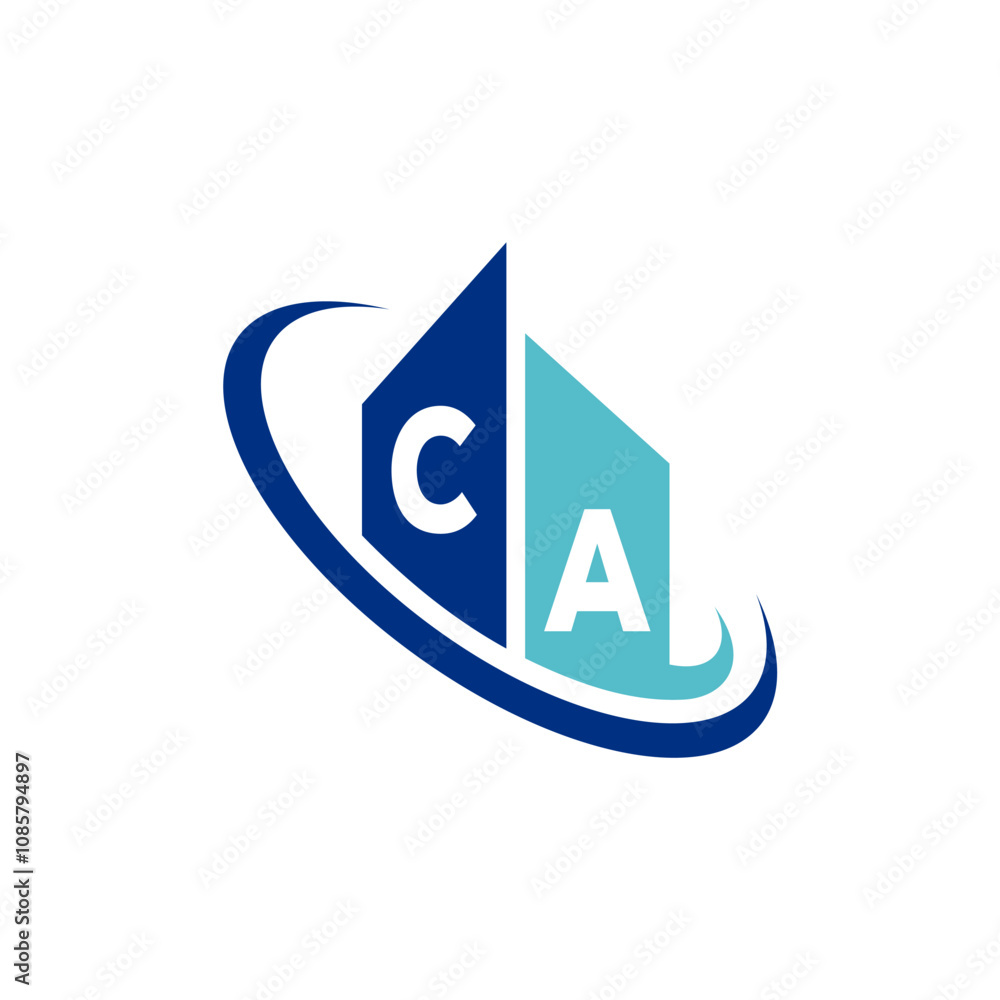 The modern logo design features a stylized two-letter initial in shades of blue, surrounded by circular elements to convey fluidity and professionalism The modern logo design features a stylized two-letter initial in shades of blue, surrounded by circular elements to convey fluidity and professionalism