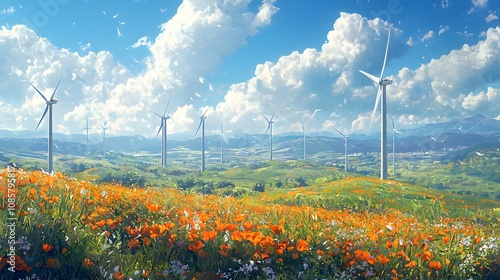 Fototapeta Naklejka Na Ścianę i Meble -  meadow with flowers