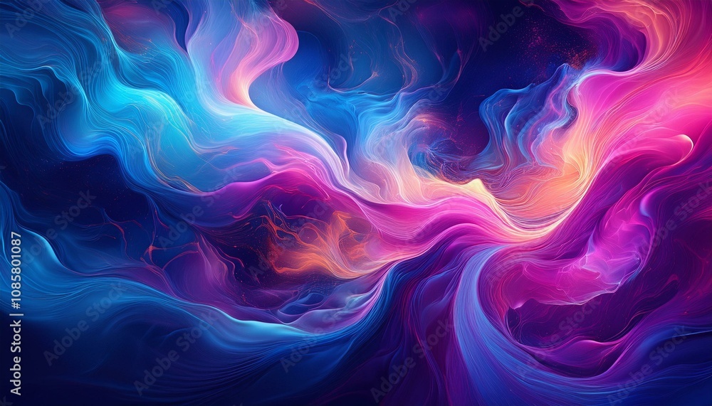 Abstract swirls of vibrant blues, pinks, and purples create a mesmerizing digital art piece. Abstract swirls of vibrant blues, pinks, and purples create a mesmerizing digital art piece.