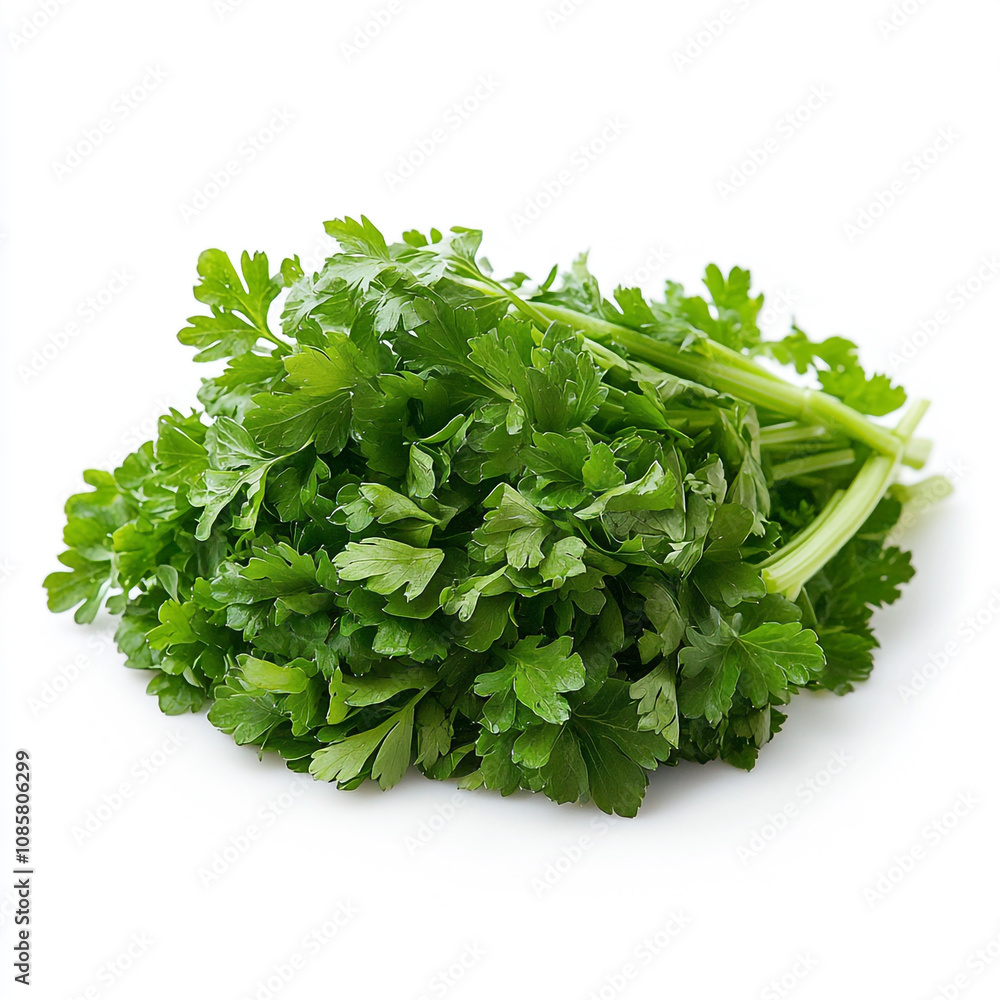 Obraz premium A Bunch of Fresh Green Parsley Leaves