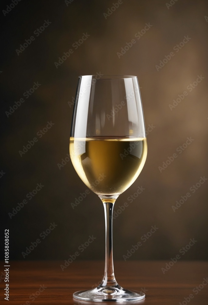 Glass of white wine on a blurred background Glass of white wine on a blurred background