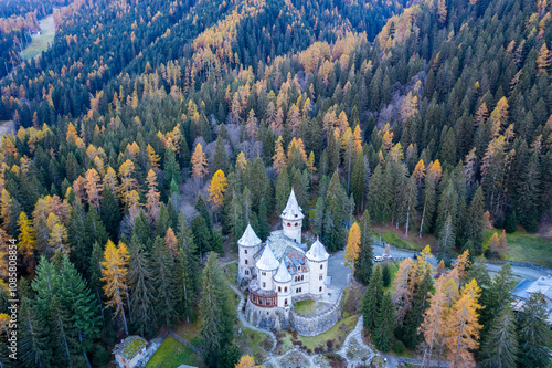 Savoia castle in Gressoney val Aosta 
