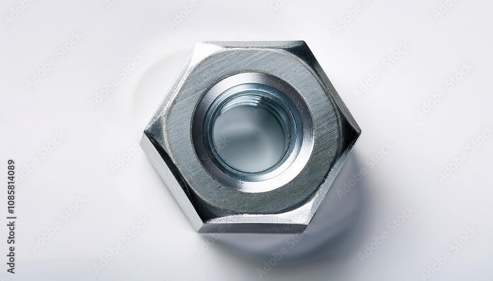 Precision Hex Nut Design. High Strength Metal Fastener for Secure Mechanical Assembly, Engineering Applications, and Industrial Construction Projects Requiring Reliable Threaded Connections Precision Hex Nut Design. High Strength Metal Fastener for Secure Mechanical Assembly, Engineering Applications, and Industrial Construction Projects Requiring Reliable Threaded Connections