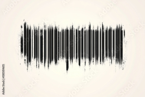 Sound wave on black and white background, creating artistic visual representation.