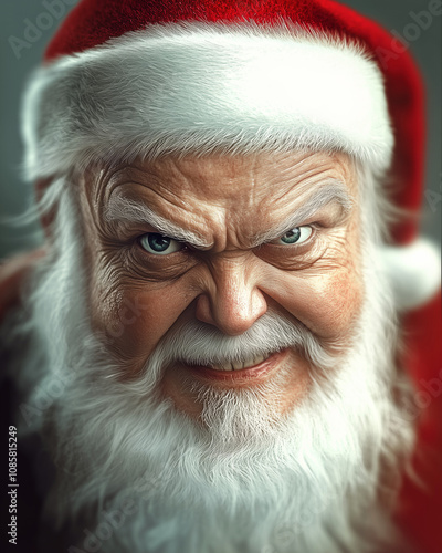 Close-up of Santa Claus wit...