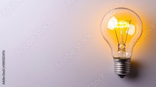 Minimalist Lightbulb Icon Representing Innovative Ideas