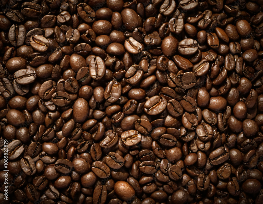 Naklejka premium Brown coffee beam texture.