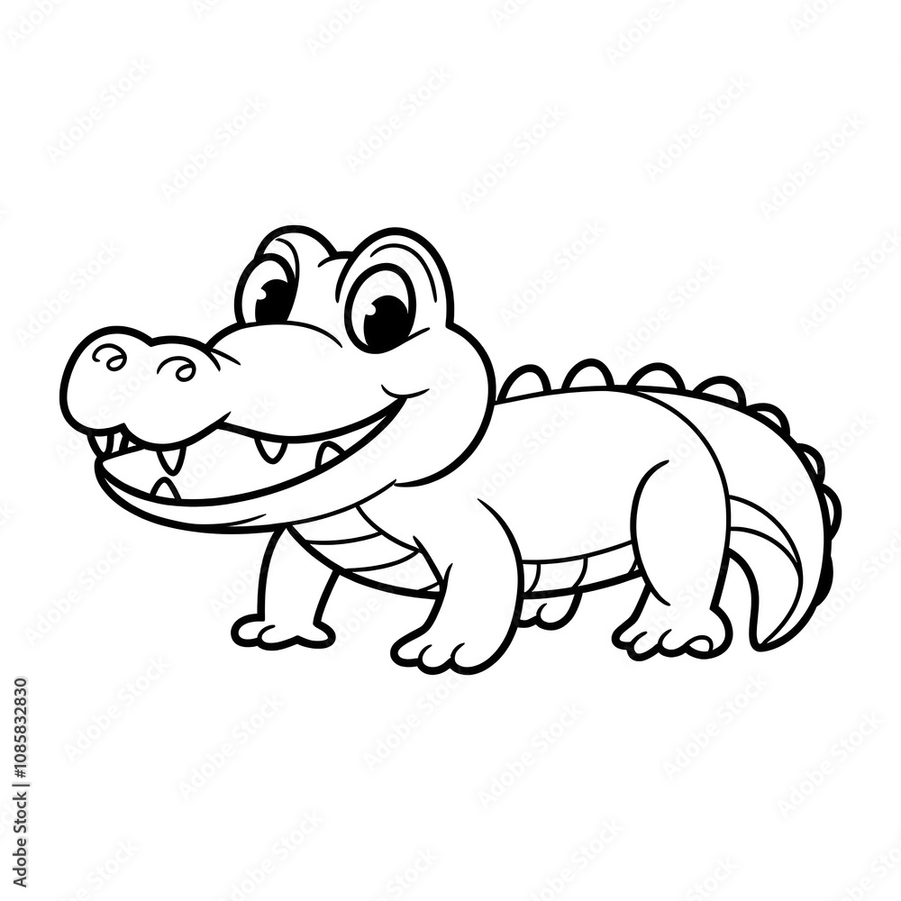 crocodile coloring crocodile coloring
