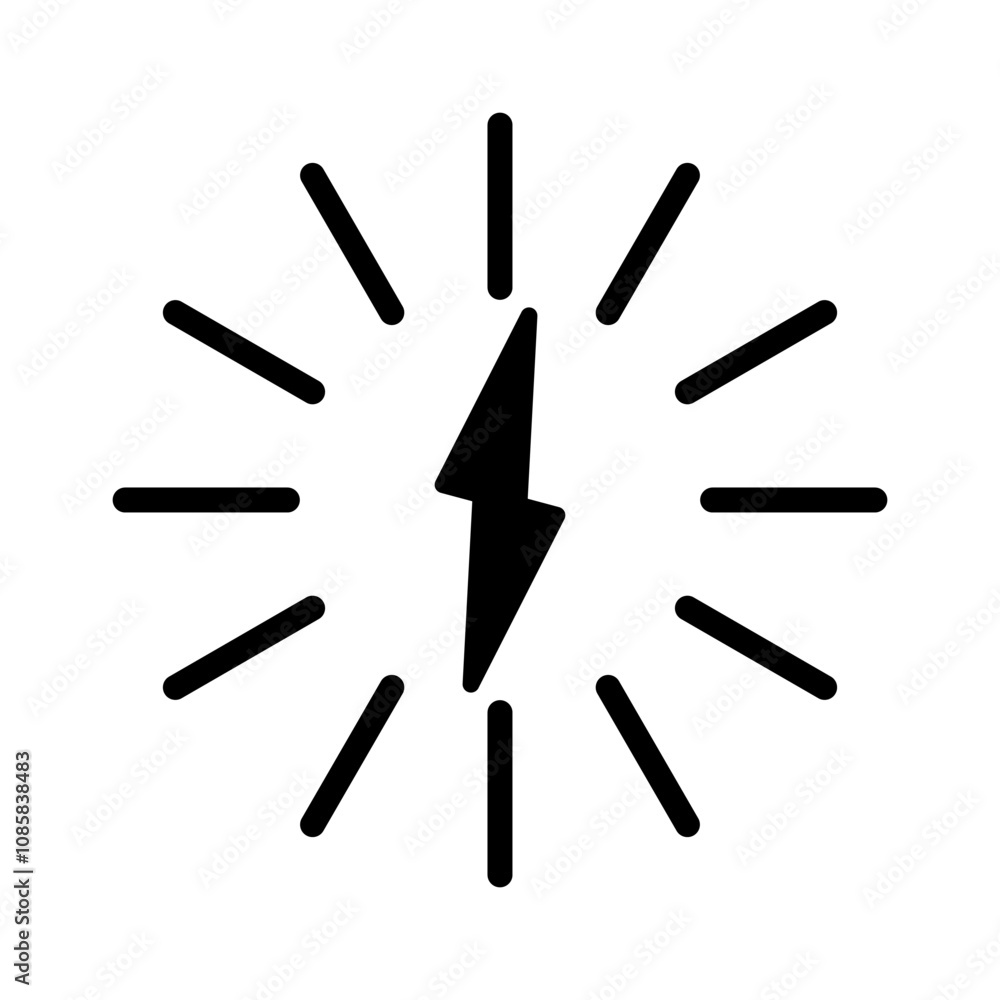lightning icon, energy, sign symbol logo illustration vector, isolated on white lightning icon, energy, sign symbol logo illustration vector, isolated on white
