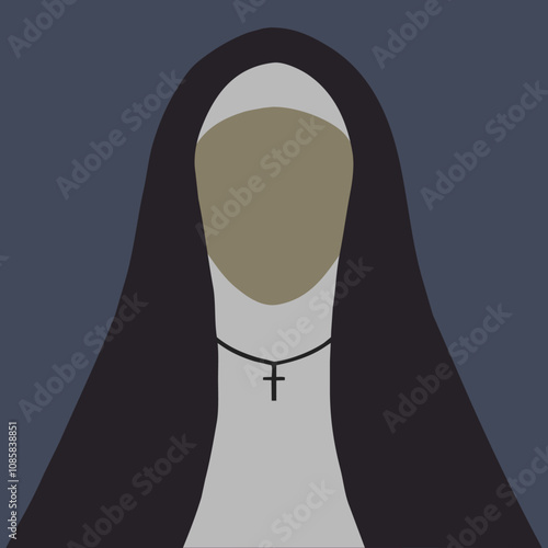 Nun Vector Graphic