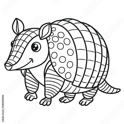 armadillo coloring  photo