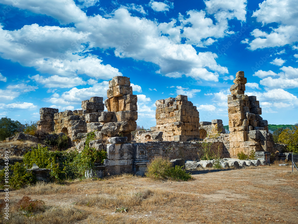 The ruins of Aphrodisias Ancient city (Afrodisias) in Turkey. The old city was named after Aphrodite, the Greek goddess of love. The ruins of the amphitheater
The ruins of Aphrodisias Ancient city (Afrodisias) in Turkey. The old city was named after Aphrodite, the Greek goddess of love. The ruins of the amphitheater