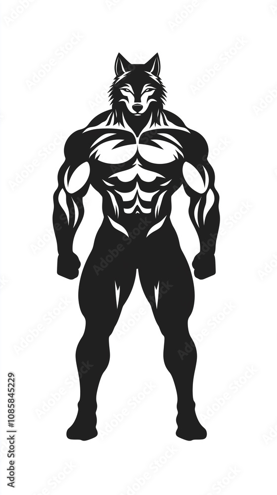 Fierce Wolf Silhouette – Powerful Vector Art for Fitness Logos, Sports Branding, and Bold Graphic Designs Fierce Wolf Silhouette – Powerful Vector Art for Fitness Logos, Sports Branding, and Bold Graphic Designs