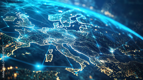Automated logistics hub in Europe with advanced technology ensuring efficient operations and distribution