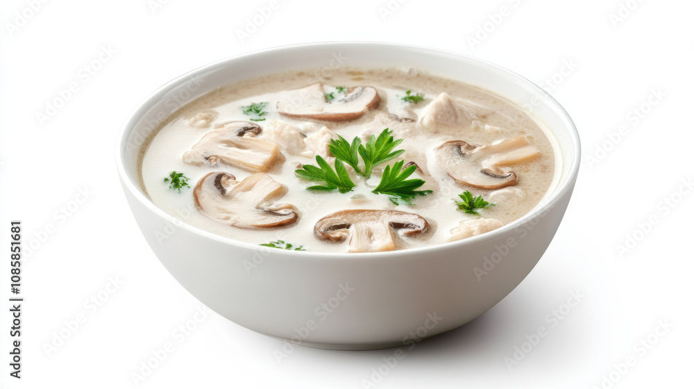 Creamy mushroom soup comforting bowl of soup delicious creamy chicken mushroom soup hearty meal white bowl food photography culinary cuisine healthy eating restaurant food gourmet food mushroom Creamy mushroom soup comforting bowl of soup delicious creamy chicken mushroom soup hearty meal white bowl food photography culinary cuisine healthy eating restaurant food gourmet food mushroom