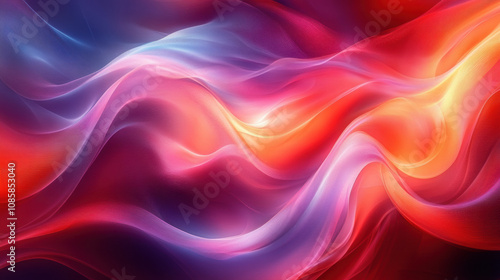 Wallpaper Mural Vibrant abstract design with flowing, colorful waves and dynamic energy Torontodigital.ca