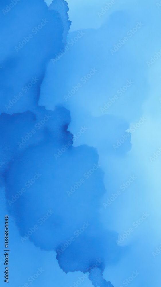 Abstract watercolor painting in shades of blue creating a beautiful and calming background, peaceful, artistic Abstract watercolor painting in shades of blue creating a beautiful and calming background, peaceful, artistic