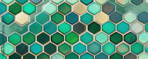 Wallpaper Mural Colorful hexagonal pattern for creative projects. Torontodigital.ca