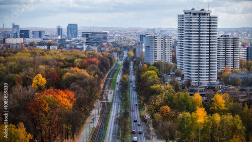 Obraz na płótnie Osiedle Tysiąclecia - Katowice w salonie